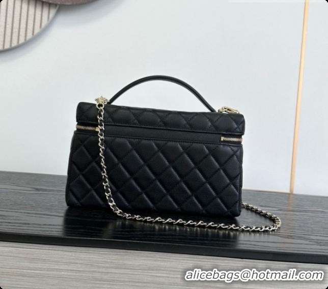 Grade Quality Chanel Vanity with Chain in Quilted Grained Calfskin CH100807 Black 2026