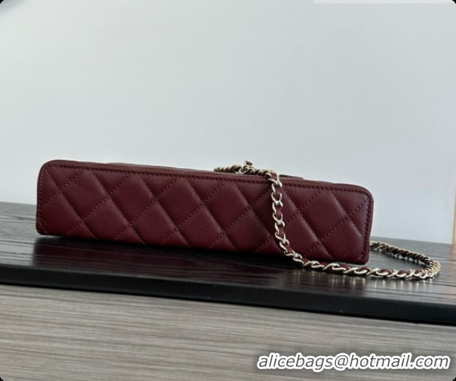 Original Cheap Chanel Vanity with Chain in Quilted Grained Calfskin CH100808 Burgundy 2026