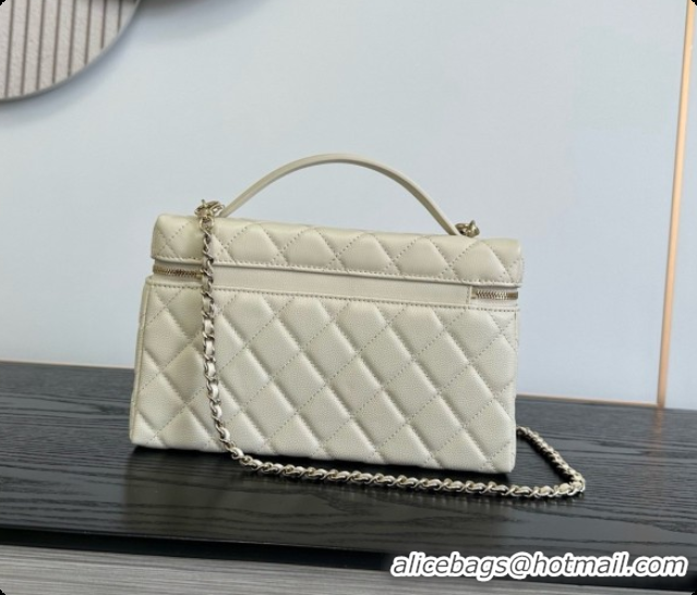 Best Price Chanel Vanity with Chain in Quilted Grained Calfskin CH100809 Beige 2026