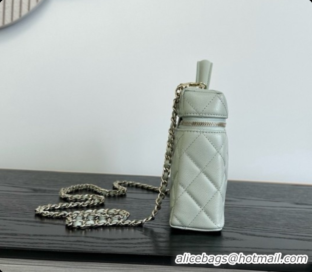 Most Popular Chanel Vanity with Chain in Quilted Grained Calfskin CH100810 Grey 2026
