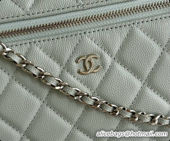 Most Popular Chanel Vanity with Chain in Quilted Grained Calfskin CH100810 Grey 2026