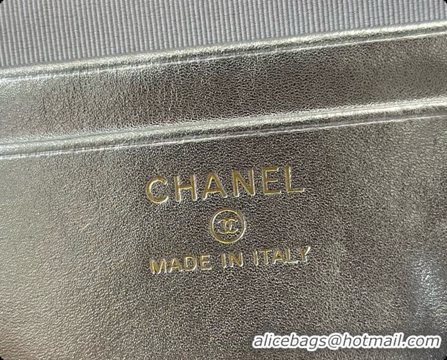 Good Quality Chanel Vanity with Chain in Quilted Grained Calfskin CH100811 Silver 2026 