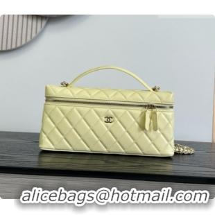 Chanel Vanity with Chain in Quilted Grained Calfskin CH100802 Yellow 2026