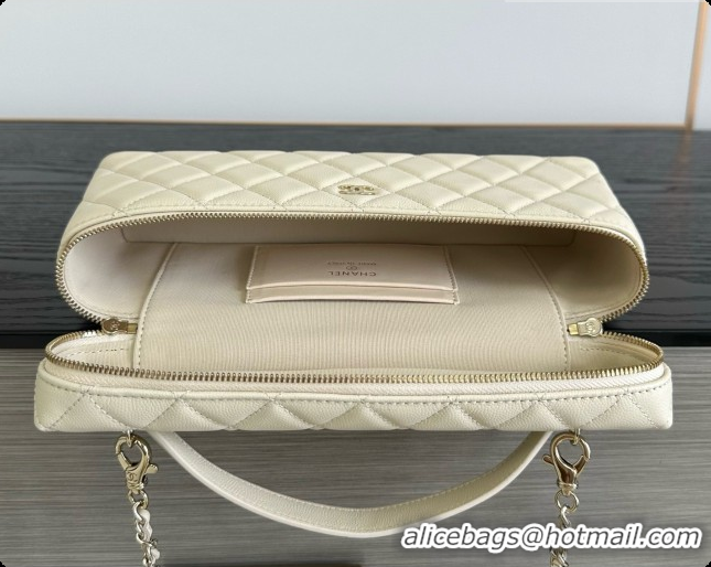 Low Price Chanel Vanity with Chain in Quilted Grained Calfskin CH100803 Beige 2026
