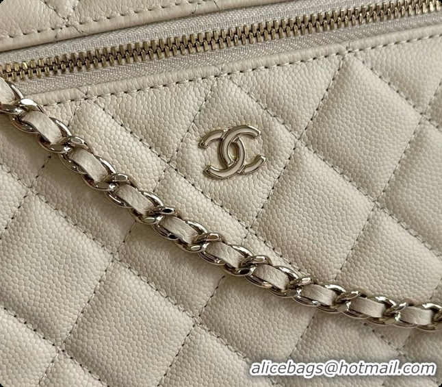 Low Price Chanel Vanity with Chain in Quilted Grained Calfskin CH100803 Beige 2026