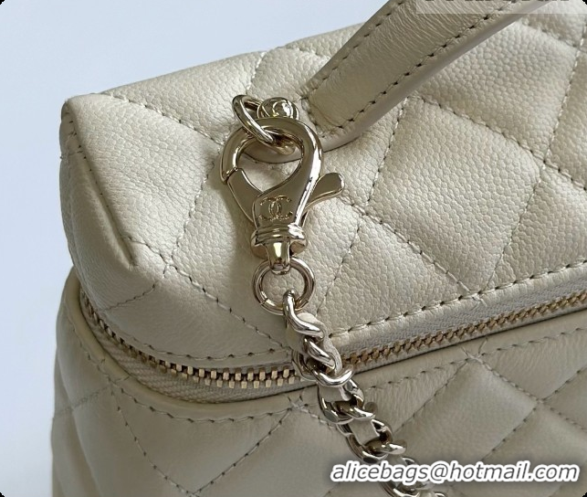 Low Price Chanel Vanity with Chain in Quilted Grained Calfskin CH100803 Beige 2026
