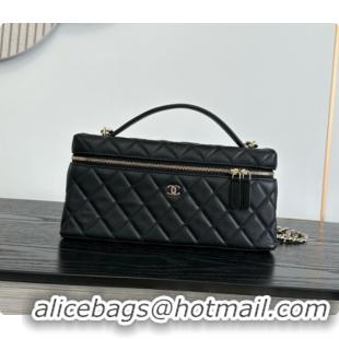 Best Product Chanel Vanity with Chain in Quilted Grained Calfskin CH100806 Black 2026 