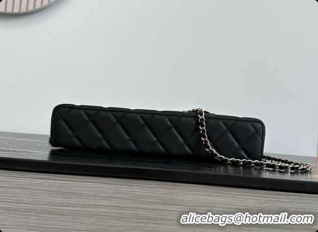 Best Product Chanel Vanity with Chain in Quilted Grained Calfskin CH100806 Black 2026 