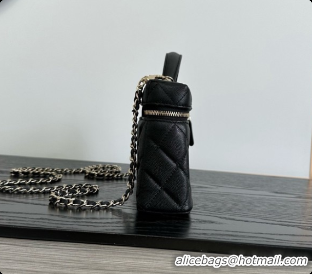 Best Product Chanel Vanity with Chain in Quilted Grained Calfskin CH100806 Black 2026 