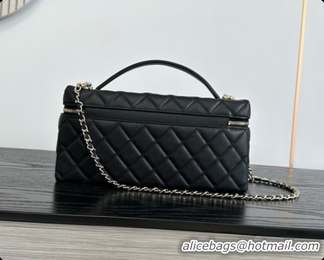 Best Product Chanel Vanity with Chain in Quilted Grained Calfskin CH100806 Black 2026 