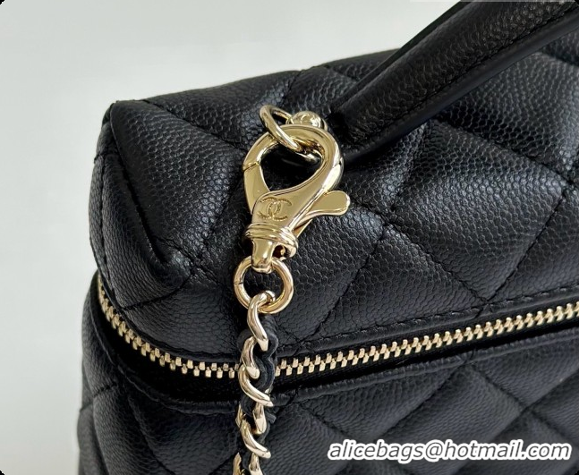 Best Product Chanel Vanity with Chain in Quilted Grained Calfskin CH100806 Black 2026 