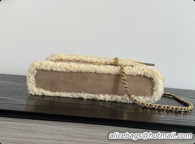 Pretty Style Chanel Vanity with Chain in Suede and Wool CH100872 Beige 2026