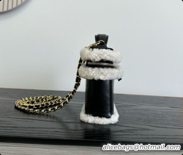 Purchase Chanel Vanity with Chain in Calfskin and Wool CH100871 Black 2026