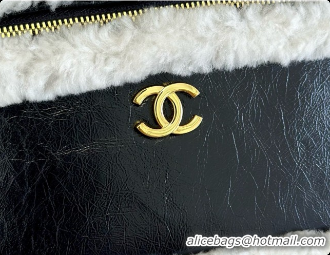 Purchase Chanel Vanity with Chain in Calfskin and Wool CH100871 Black 2026