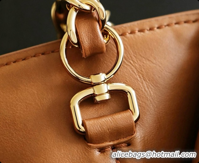 Top Quality Chanel Suede Calfskin Small Maxi Flap Bag AS6281 Caramel Brown 2026