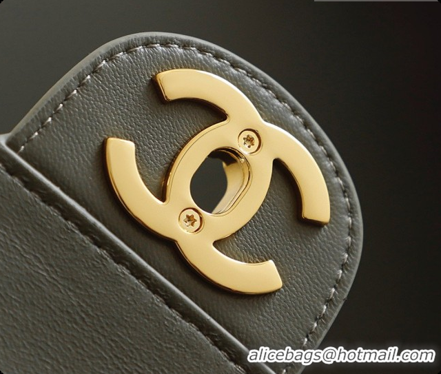 Luxury Cheap Chanel Suede Calfskin Small Maxi Flap Bag AS6281 Grey 2026