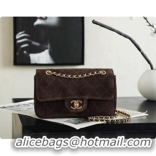 Good Product Chanel Mini Maxi Flap Bag in Suede AS6626 Coffee Brown 2026