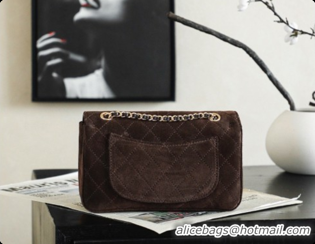 Good Product Chanel Mini Maxi Flap Bag in Suede AS6626 Coffee Brown 2026