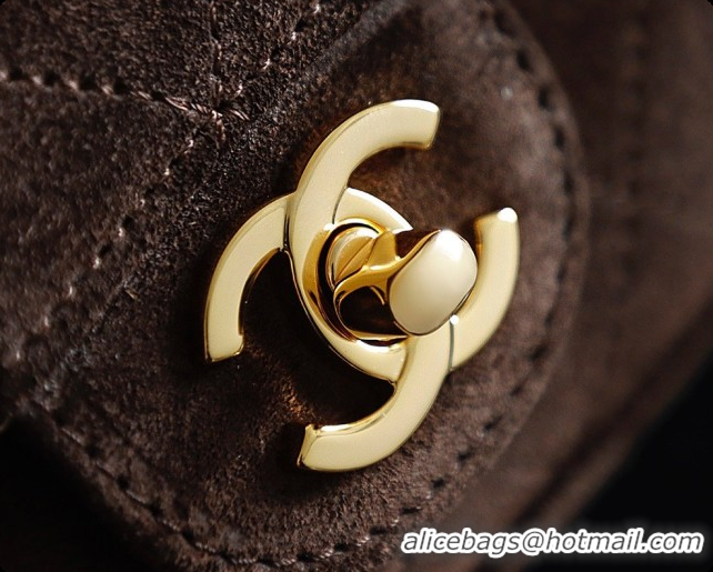 Good Product Chanel Mini Maxi Flap Bag in Suede AS6626 Coffee Brown 2026