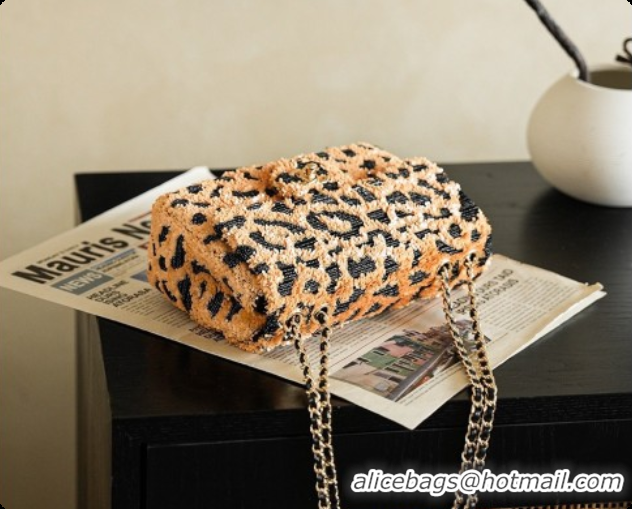 Popular Style Chanel Mini Flap Bag in Sequins CH100917 Leopard 2026