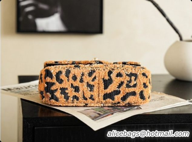 Popular Style Chanel Mini Flap Bag in Sequins CH100917 Leopard 2026