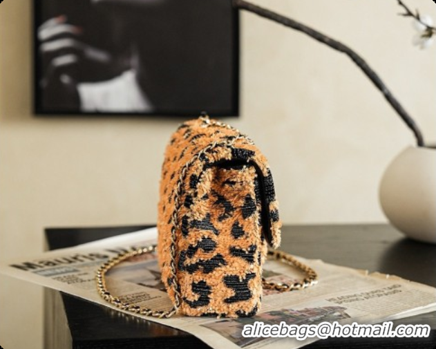 Popular Style Chanel Mini Flap Bag in Sequins CH100917 Leopard 2026