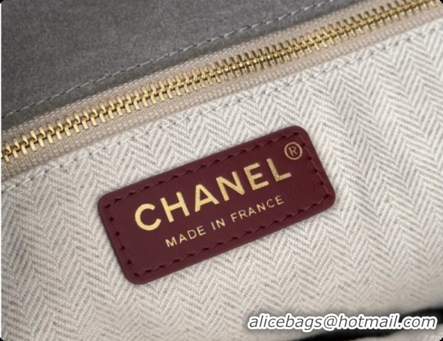 Low Price Chanel Shopping Bag in Suede AS6475 Grey 2026