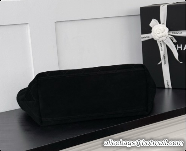 Good Quality Chanel Shopping Bag in Suede AS6475 Black 2026