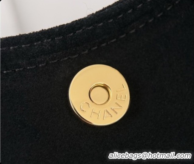 Good Quality Chanel Shopping Bag in Suede AS6475 Black 2026