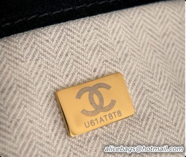 Good Quality Chanel Shopping Bag in Suede AS6475 Black 2026