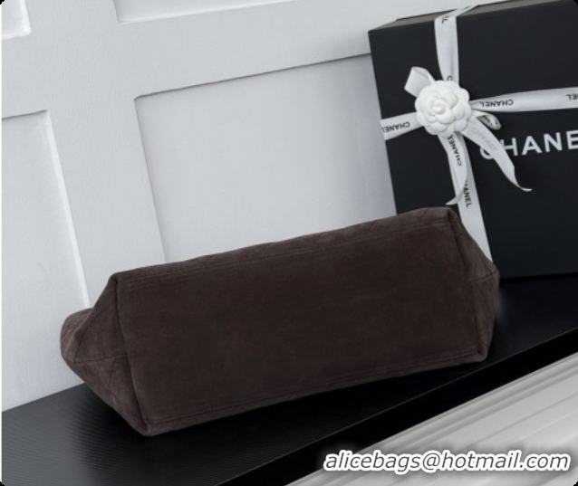 Unique Style Chanel Shopping Bag in Suede AS6475 Coffee Brown 2026