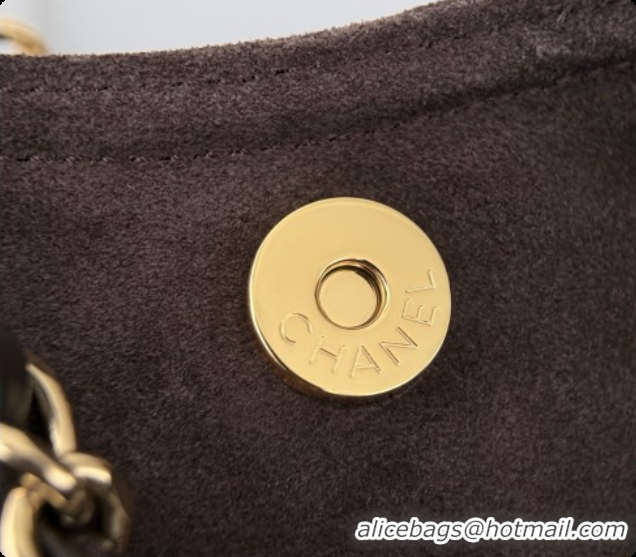 Unique Style Chanel Shopping Bag in Suede AS6475 Coffee Brown 2026
