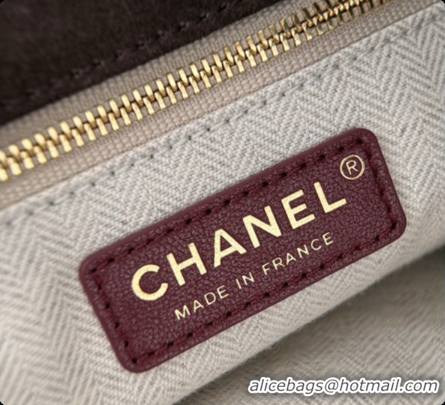 Unique Style Chanel Shopping Bag in Suede AS6475 Coffee Brown 2026
