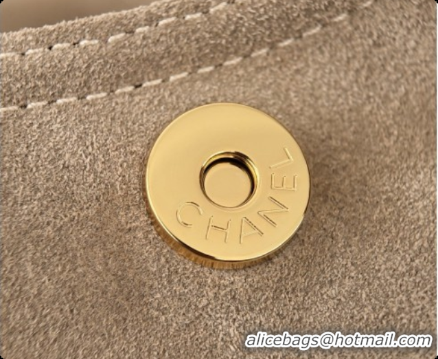 Good Looking Chanel Shopping Bag in Suede AS6475 Light Brown 2026