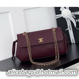 Best Product Chanel Large Flap Bag in Grained Calfskin AS6427 Burgundy 2026