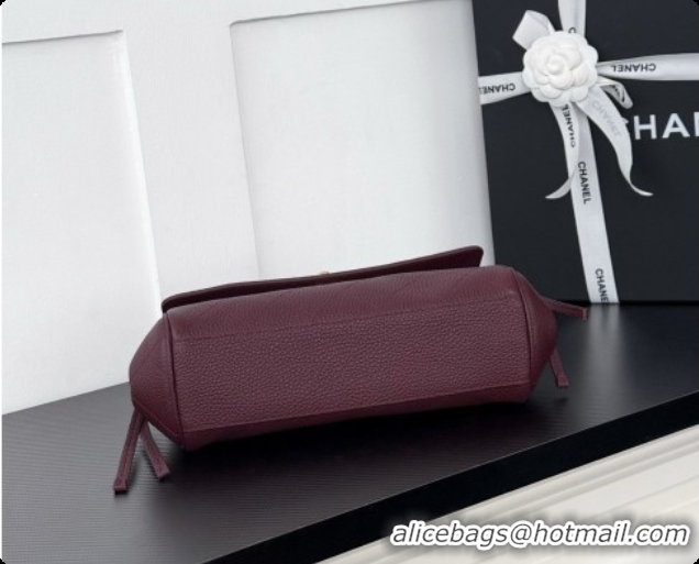 Best Product Chanel Large Flap Bag in Grained Calfskin AS6427 Burgundy 2026