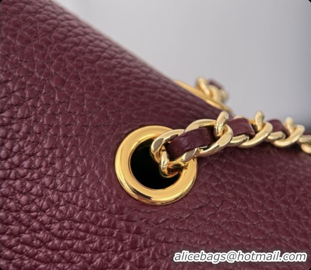 Best Product Chanel Large Flap Bag in Grained Calfskin AS6427 Burgundy 2026