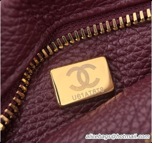 Best Product Chanel Large Flap Bag in Grained Calfskin AS6427 Burgundy 2026