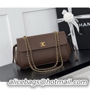 Good Taste Chanel Large Flap Bag in Grained Calfskin AS6427 Khaki Grey 2026