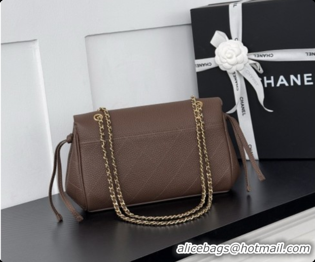 Good Taste Chanel Large Flap Bag in Grained Calfskin AS6427 Khaki Grey 2026