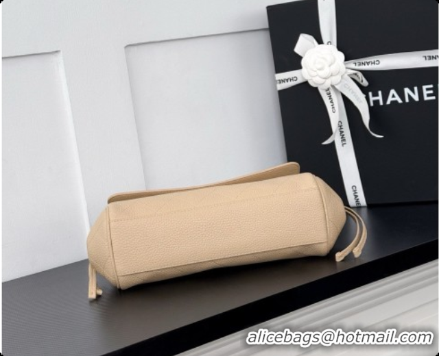 Luxurious Chanel Large Flap Bag in Grained Calfskin AS6427 Beige 2026