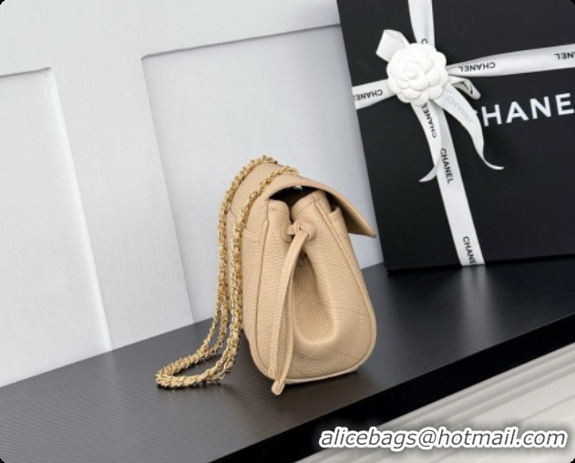 Luxurious Chanel Large Flap Bag in Grained Calfskin AS6427 Beige 2026