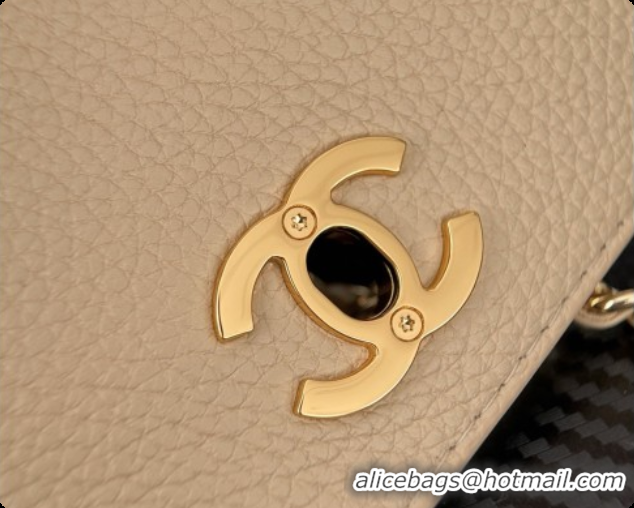 Luxurious Chanel Large Flap Bag in Grained Calfskin AS6427 Beige 2026