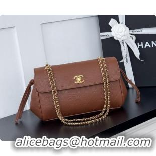 Pretty Style Chanel Large Flap Bag in Grained Calfskin AS6427 Brown 2026