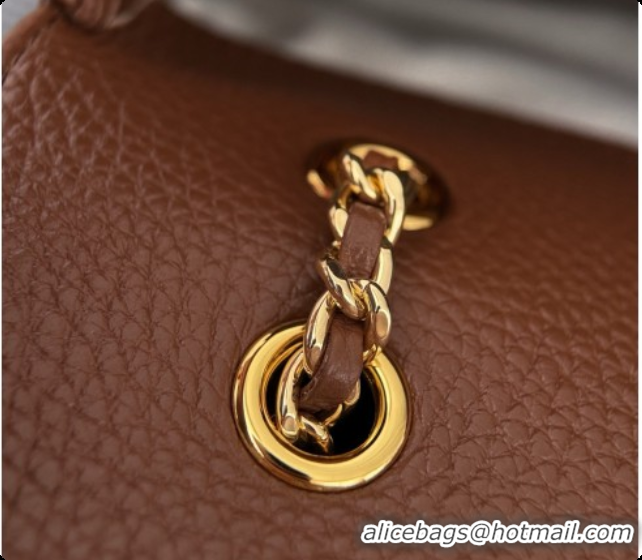Pretty Style Chanel Large Flap Bag in Grained Calfskin AS6427 Brown 2026