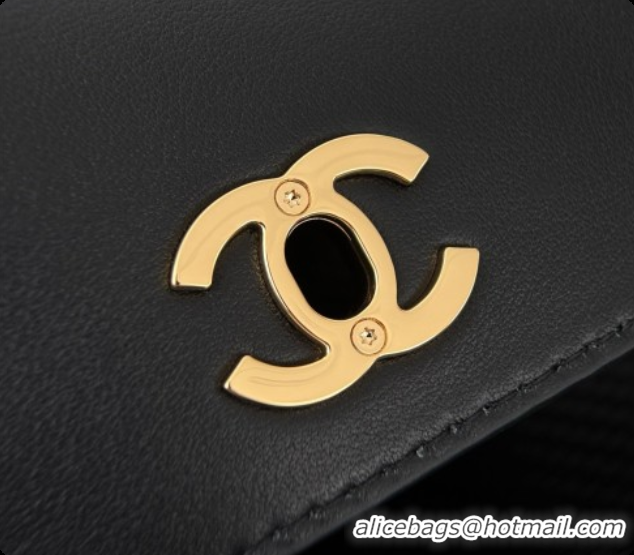 Most Popular Chanel Large Flap Bag in Calfskin and Tweed AS6427 Black 2026