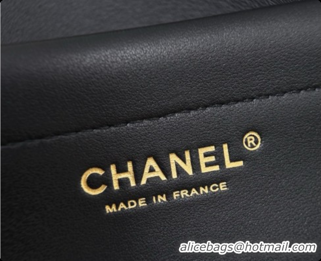 Most Popular Chanel Large Flap Bag in Calfskin and Tweed AS6427 Black 2026