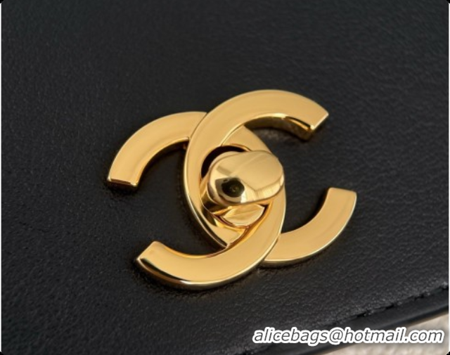 Top Quality Chanel Large Flap Bag in Calfskin and Tweed AS6427 Black/White 2026