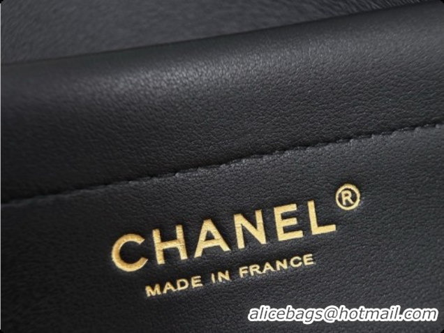 Top Design Chanel Large Flap Bag in Calfskin and Tweed AS6427 Black/Leopard 2026