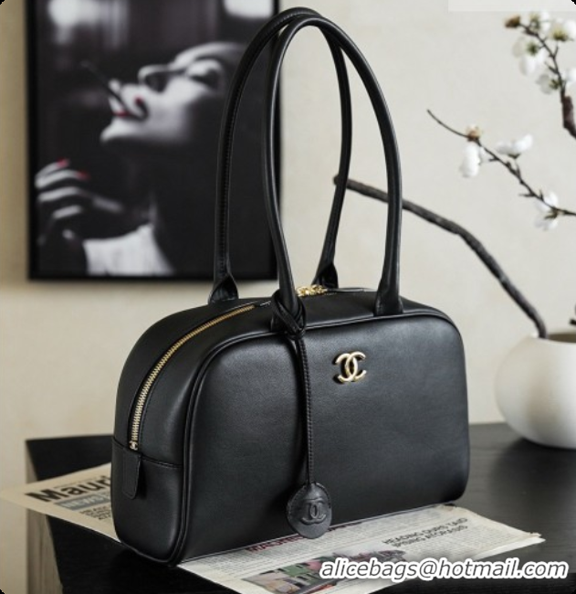 Popular Style Chanel Large Bowling Bag in Calfskin AS6580 CH100938 Black 2026